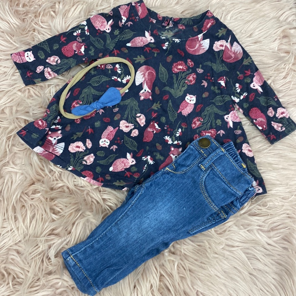 Cute 0-3 Baby Girl set